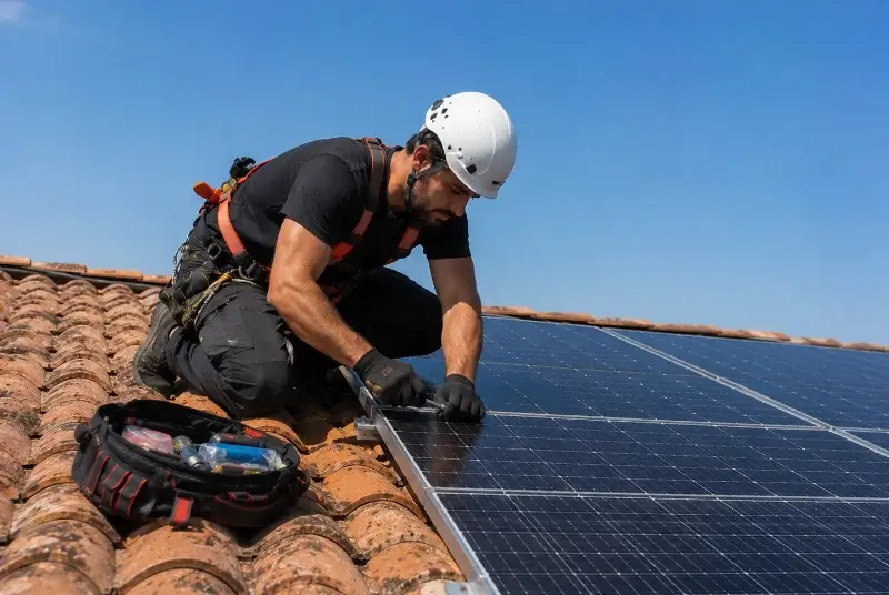 Maintenance et monitoring de panneaux solaires à Sorde-l'Abbaye
