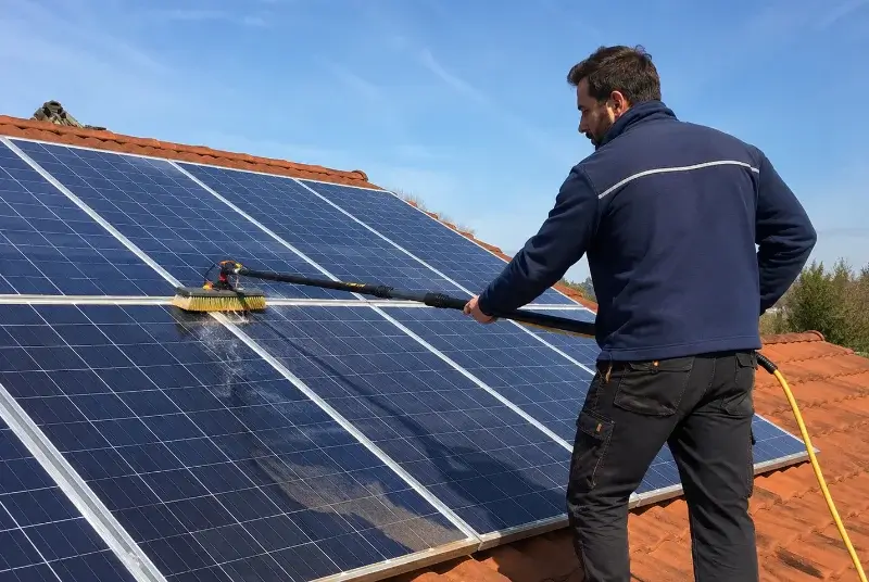 Nettoyage et entretien de panneaux solaires à Sorde-l'Abbaye