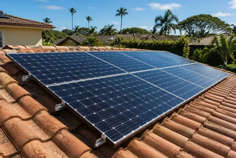Installation de panneaux solaires à Sorde-l'Abbaye